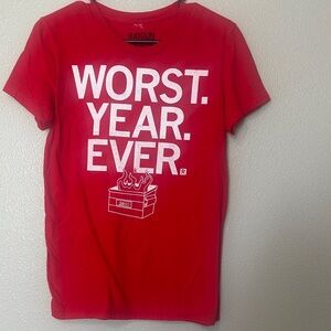 Raygun Red 'WORST. YEAR. EVER.' Graphic Tee